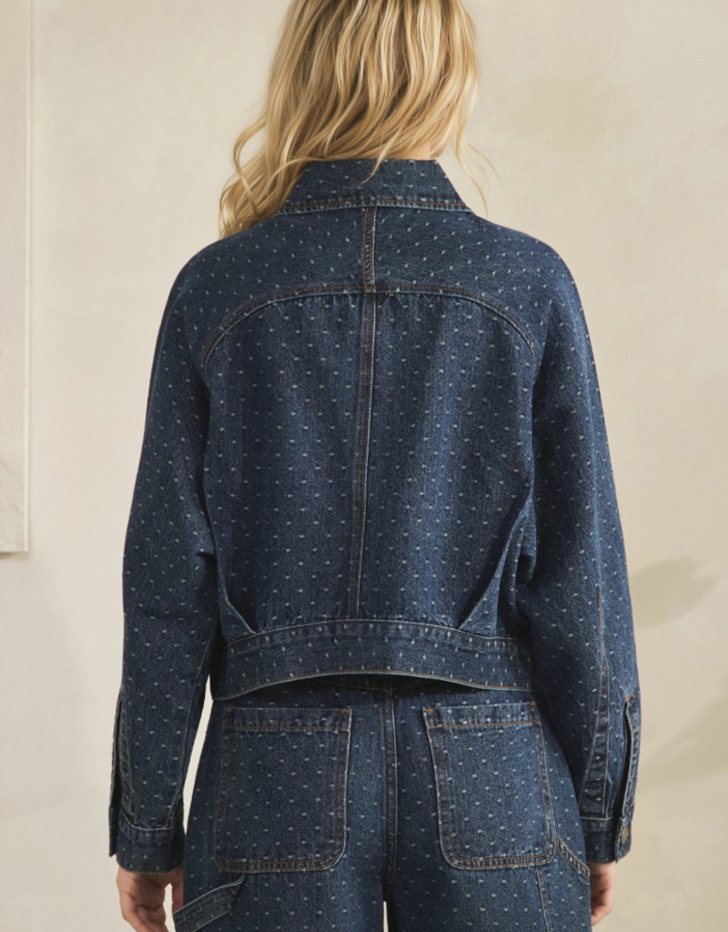 Dot Denim Jacket