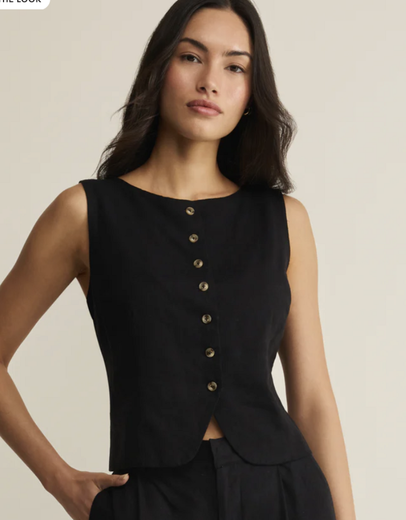 Roman Linen Vest