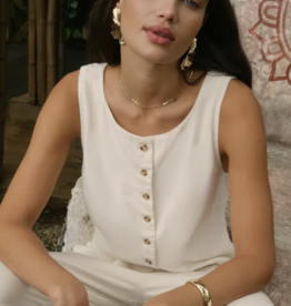 Roman Linen Vest