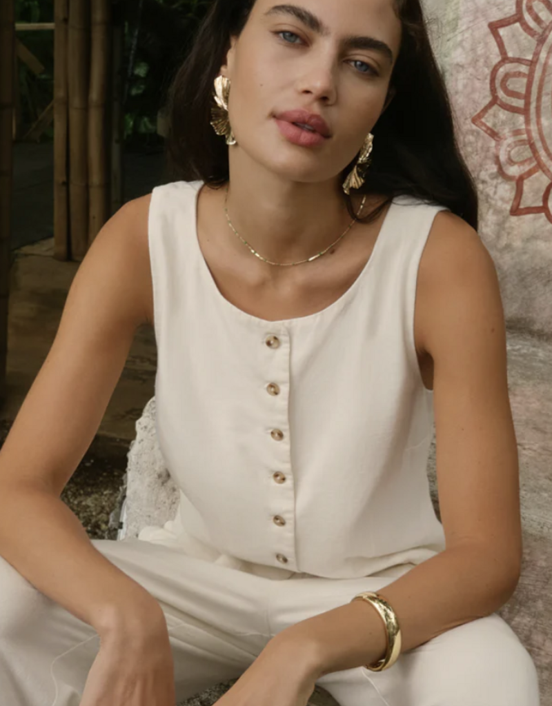 Roman Linen Vest
