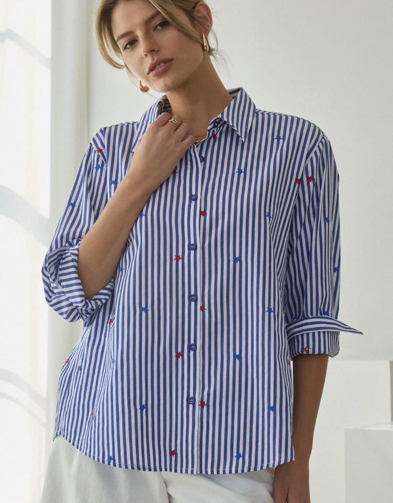 Stars and Stripes Button Up