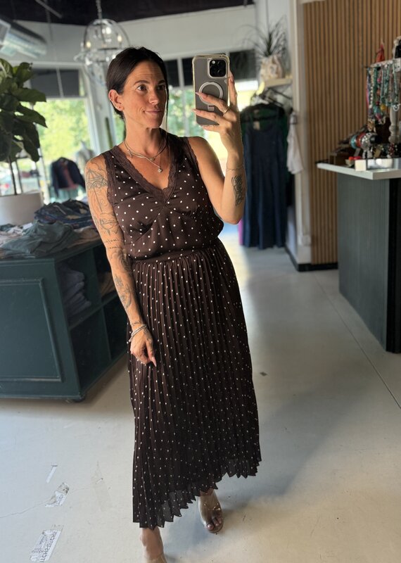 Polkadot Satin Top