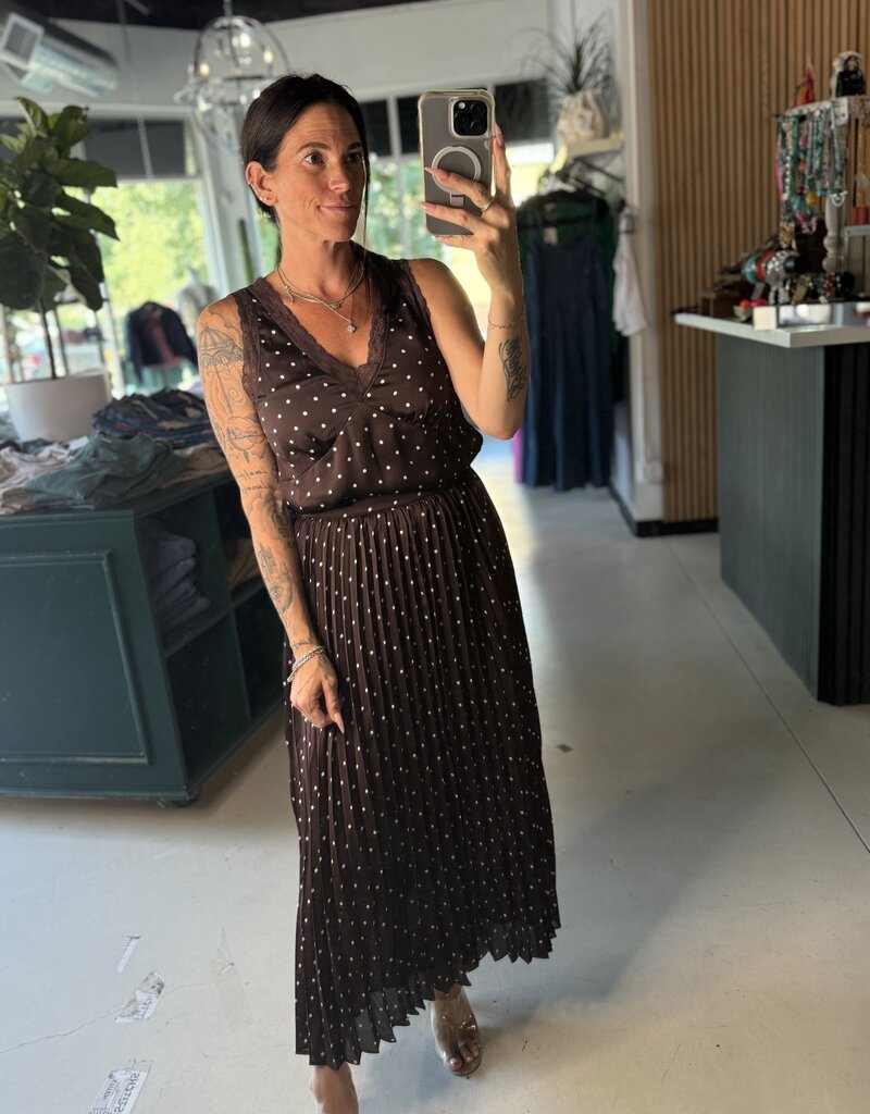 Polkadot Satin Top