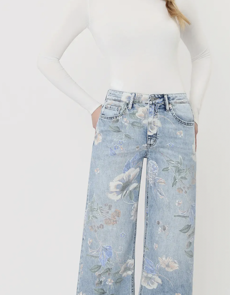 Floral Denim Pant