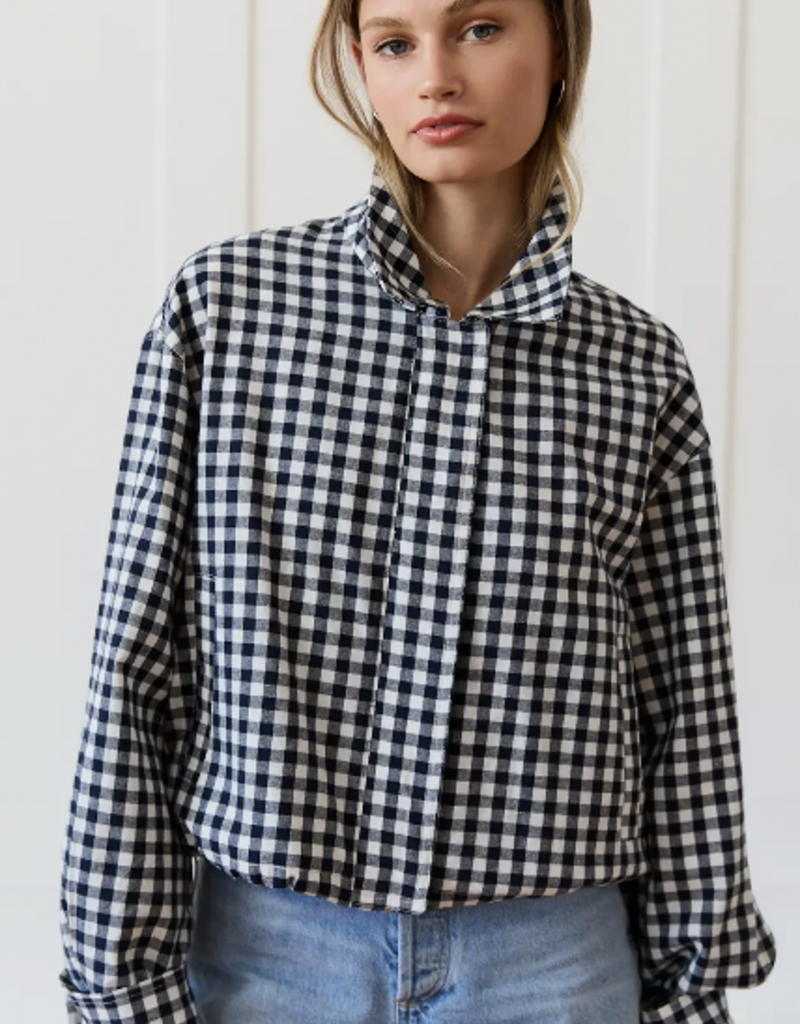Gingham Zip Jacket