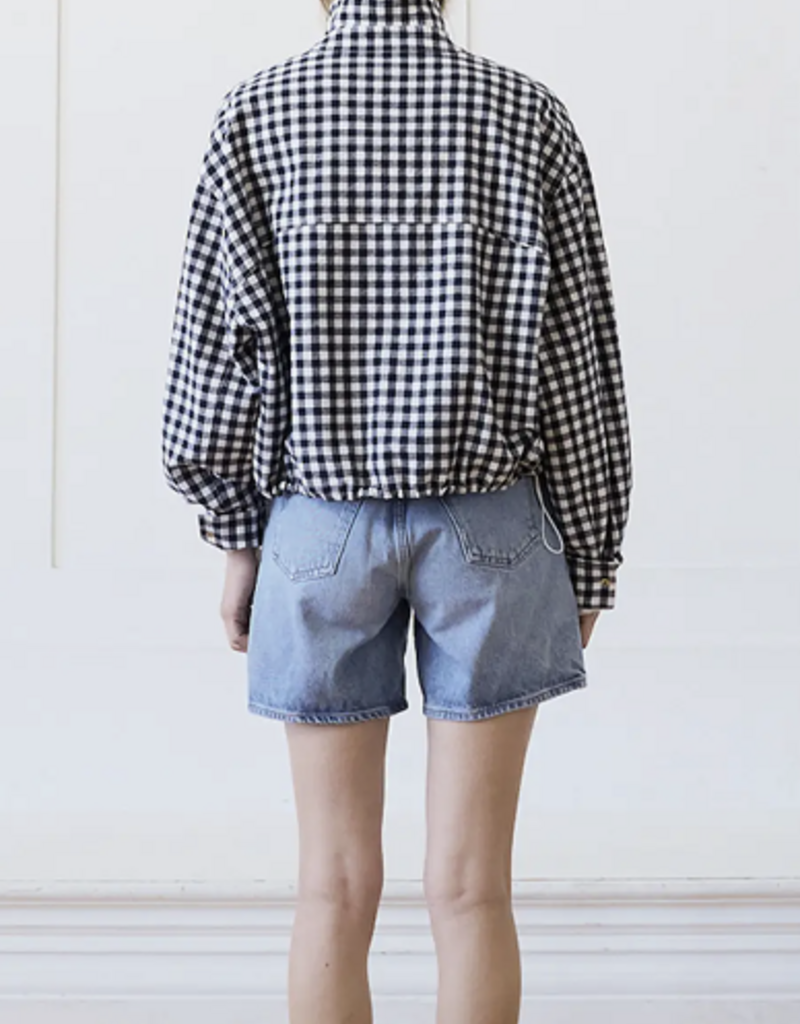 Gingham Zip Jacket