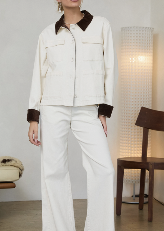 Cotton Twill Contrast Barn Jacket