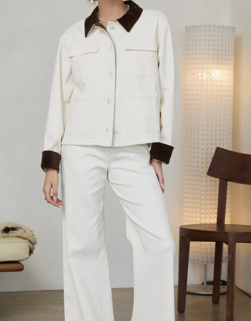 Cotton Twill Contrast Barn Jacket