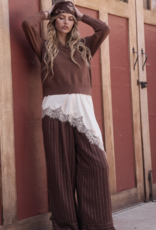 Asymmetrical Crinkled Satin Cami Tunic