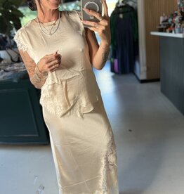 Lace silk top