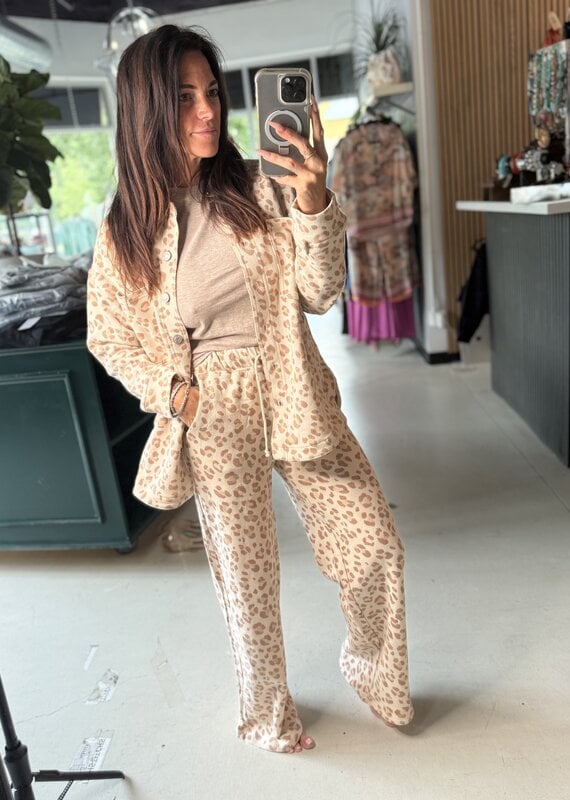 Hunter Knit Leopard Pant