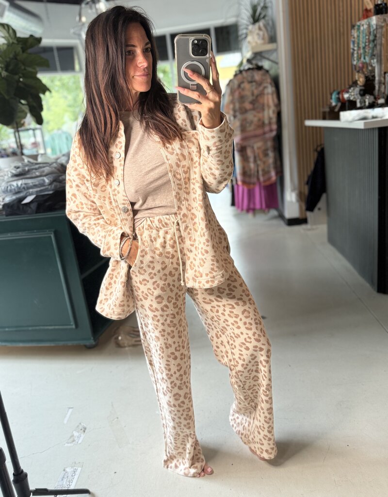 Hunter Knit Leopard Pant