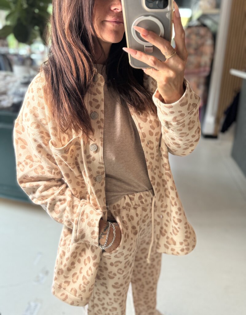 All Day Knit Leopard Jacket