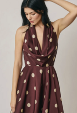 Plum Polkadot Dress