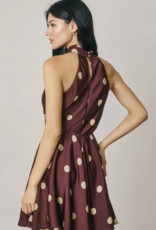 Plum Polkadot Dress