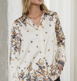 Floral Print Button Down