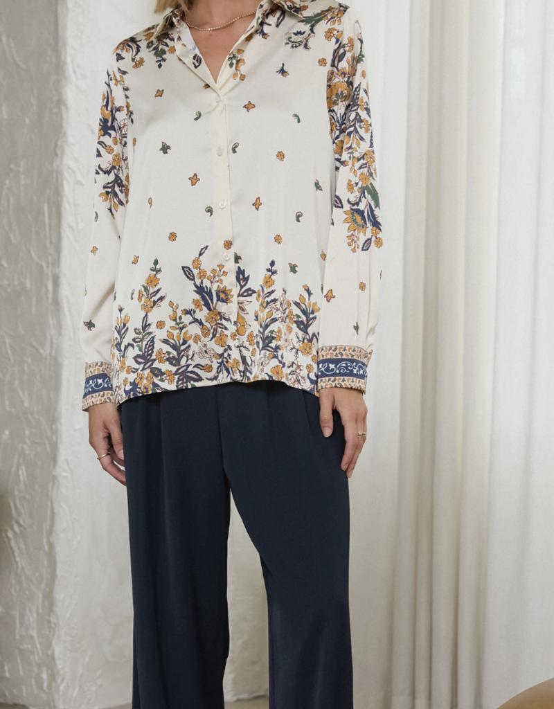 Floral Print Button Down