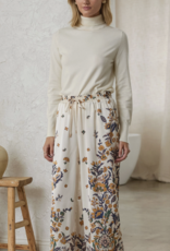 Floral Print Satin Pant