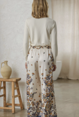 Floral Print Satin Pant