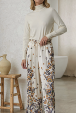 Floral Print Satin Pant