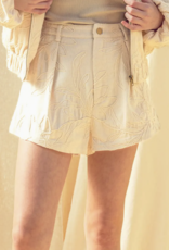 Floral Ecru shorts