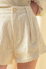 Floral Ecru shorts