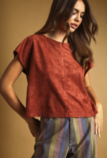 Suede Top