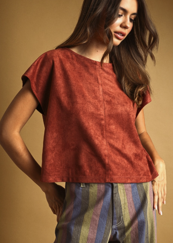 Suede Top