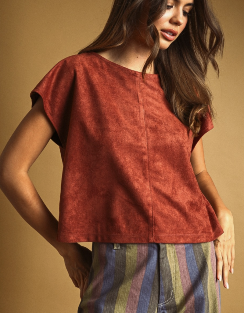 Suede Top