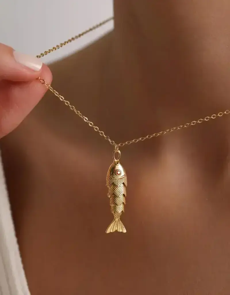 Gold Fish Necklace