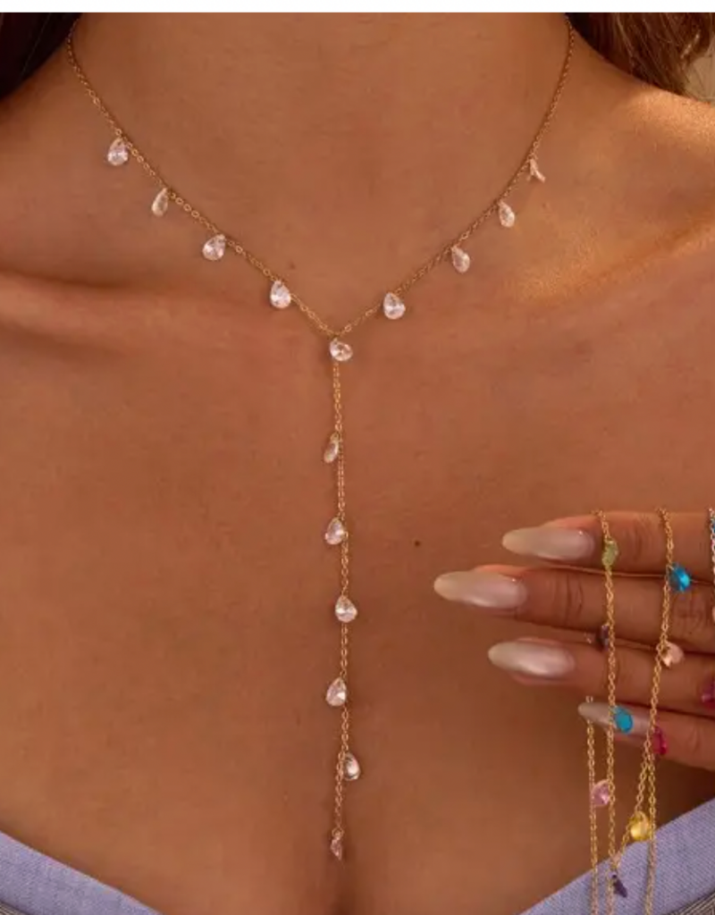 Y Gem Necklace