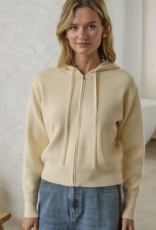 Zip-up hooded sweater