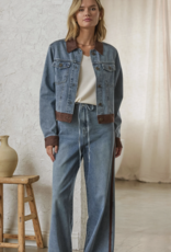 Contrast Denim Jakcet