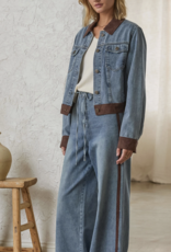 Contrast Denim Jakcet