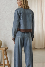 Contrast Denim Jakcet