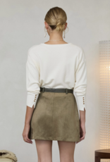 Ivory V-Neck Sweater