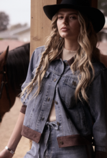 Contrast Denim Jakcet