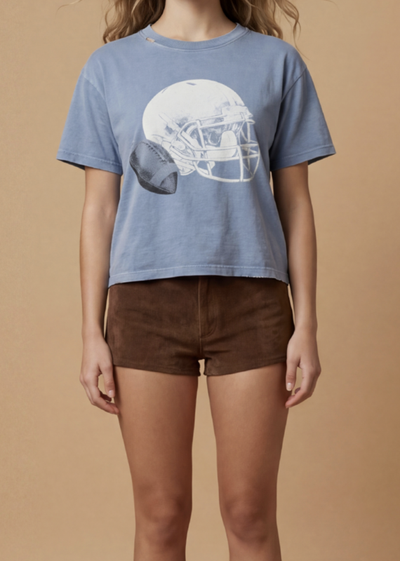 Blue Football Helmet T