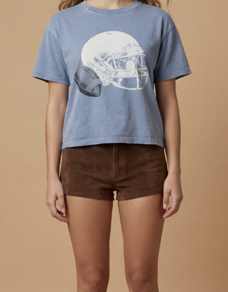 Blue Football Helmet T