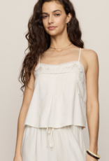 Lille Embroidered Woven Tank