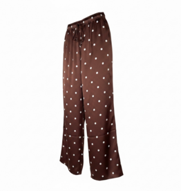 Lara Dot Pant Chocolate Cherry
