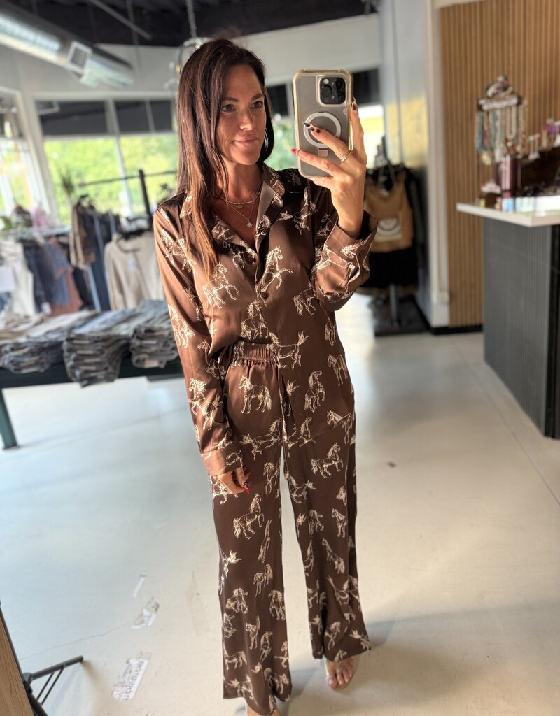 Horse Button Down