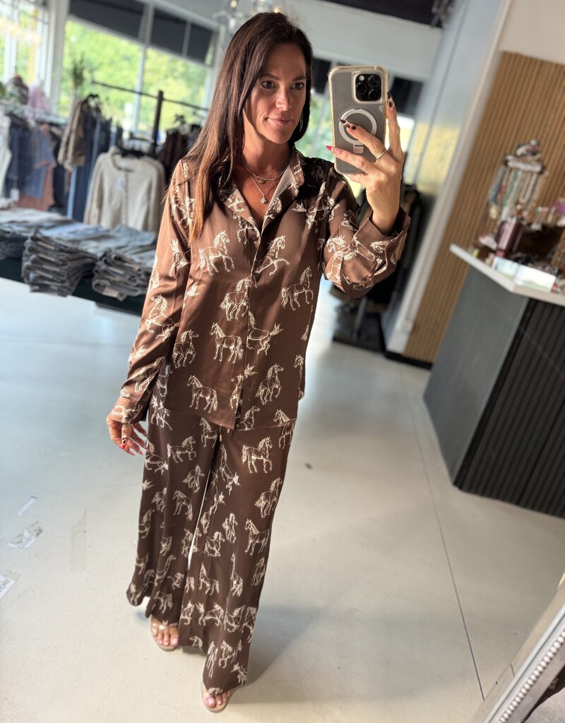 Horse Button Down