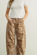 Paisley Print Denim