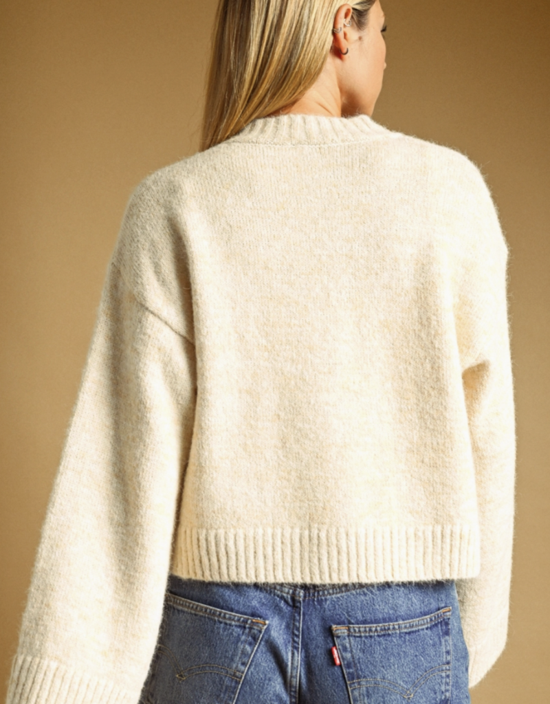 SWEATER CARDIGAN WITH TOGGLE BUTTON DETAIL