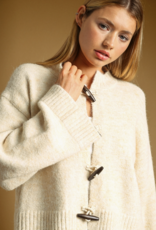 SWEATER CARDIGAN WITH TOGGLE BUTTON DETAIL