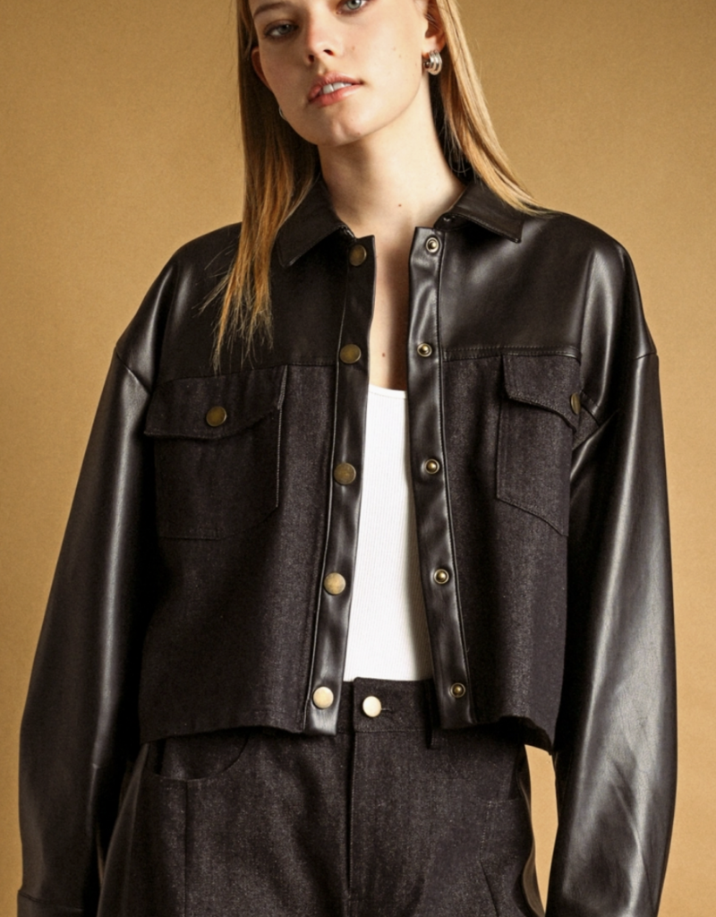 Faux Leather Jacket