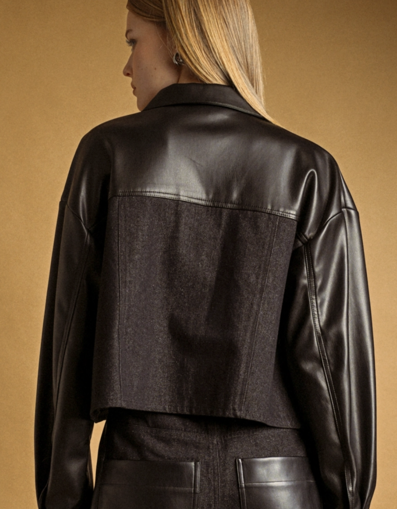 Faux Leather Jacket