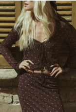 Amara Polka Dot Mesh Top