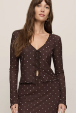 Amara Polka Dot Mesh Top